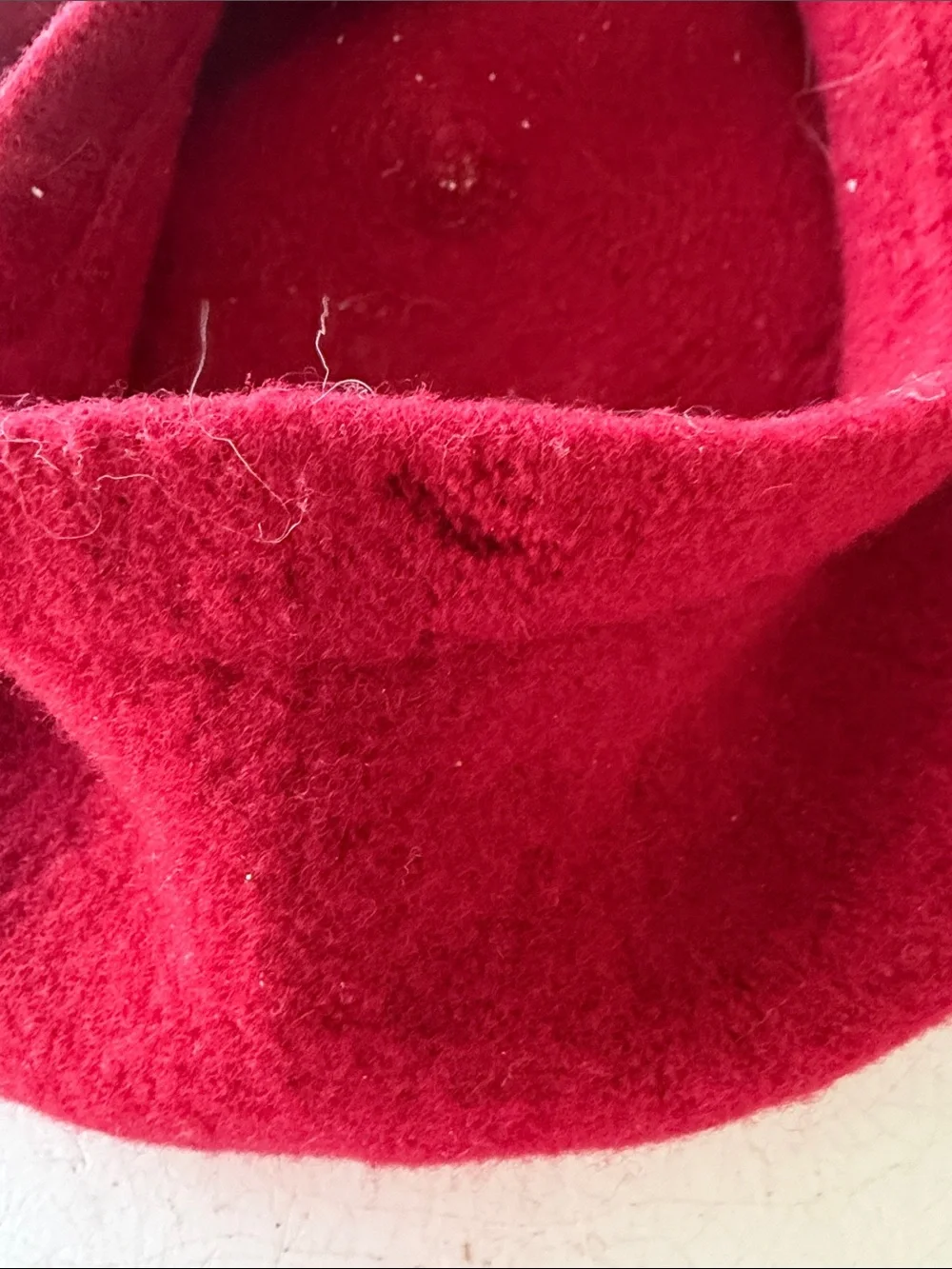 Vintage Classic Red Wool Beret